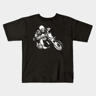 Motorcycle - Vintage Rider Kids T-Shirt